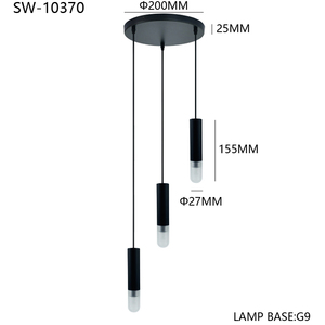 Lampes suspendues LED mini globe en <span class=keywords><strong>fer</strong></span>, très vendues, pour hôtel, bureau, café, bar, installation facile - Product Image 3