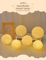 Lanterne lunaire créative à main, veilleuse, accessoire de scène et de concert, lumière d'ambiance décorative, ornement de bureau