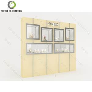 Meuble de présentation de bijoux moderne avec porte vitrée, vitrine en bois pour bijouterie - Product Image 5