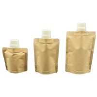 Vente en gros de sacs de succion en papier kraft scellés, sachets d'emballage de particules de poudre pour crème de soin de la peau