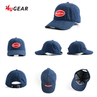 Casquettes de baseball pour hommes 4UGEAR, personnalisées, de haute qualité, en coton, 6 panneaux, broderie, logo en gros, casquettes snapback, casquettes de sport, gorras