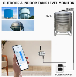 Best TLC2502P LORA Tank Level Indicator Wireless Ultrasonic Transmitter for Water Oil Tank &amp; Silo with Smartphone App Monitoring - Product Image 5
