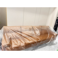 Housse de protection transparente jetable en PE avec bande élastique pour canapé et meubles, idéale pour la rénovation, le déménagement et la peinture