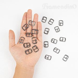 Lot de boucles à ardillon métalliques à pointe unique pour chaussures, sacs et ceintures en cuir - Product Image 6