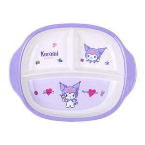 Kuromi Kids Tableware Set 4pc Melamine Bowl Plate Cup Spoon Gift For Children - Product Image 5