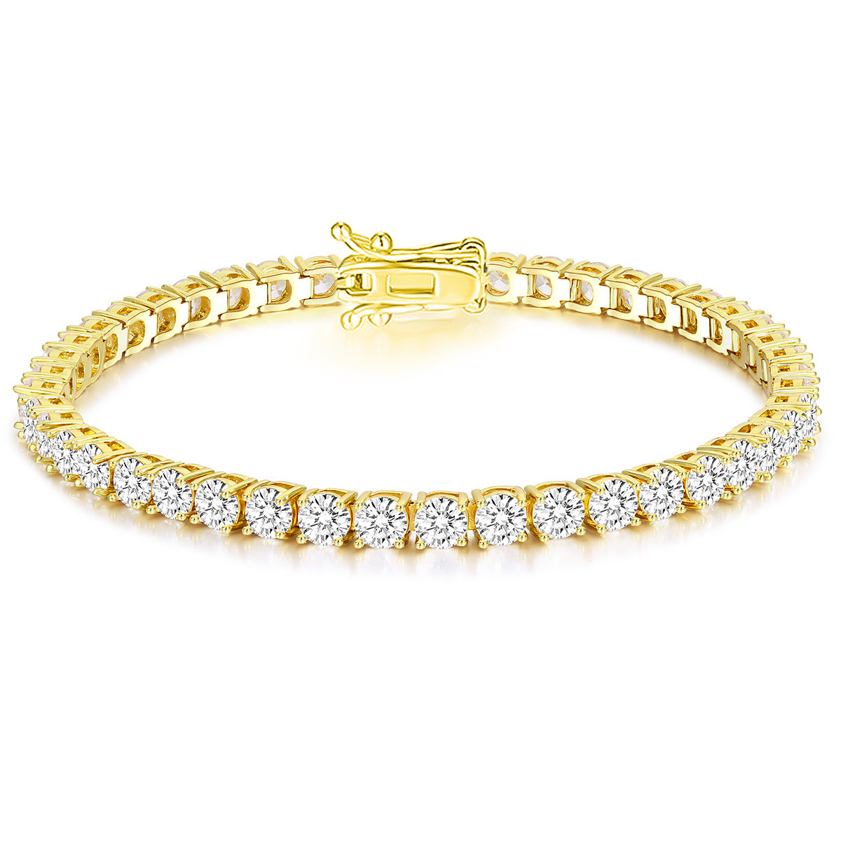 18k gold (Push In Clasp)