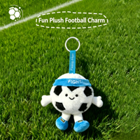Porte-clés en peluche sur le thème des sports de dessin animé, mignon, football, baseball, billard, poupée en peluche, ornement à suspendre pour sac, idéal pour les cadeaux