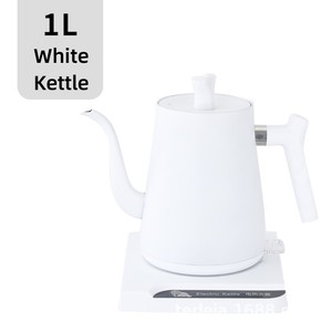 Hervidor eléctrico de cuello de cisne de protección de apagado termostático blanco y negro clásico de gran capacidad de 1000ml - Product Image 4