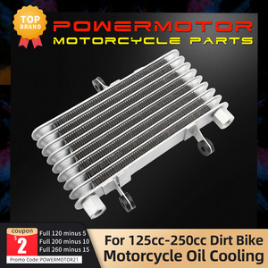 Refroidisseur d'huile de moto Zuqing, radiateur en aluminium 8 rangées, dissipateur de chaleur pour moteur 125-250cc - Product Image 4
