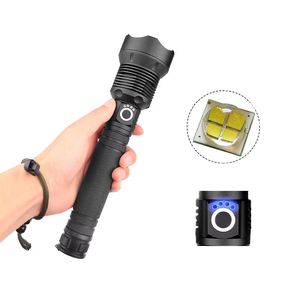 Мощный светодиодный фонарь XHP70 с аккумулятором 26650/18650, корпус из алюминиевого сплава, зарядка через USB Type-C, индикатор заряда, зум для кемпинга - Product Image 3