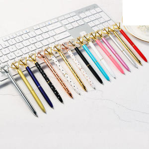 Promocionais White Diamond Canetas Esferográficas Bling Gem <span class=keywords><strong>Pen</strong></span> Presentes para Mulheres Damas de honra Em Massa Canetas Crystal Metal 1.0mm Black Ink - Product Image 2