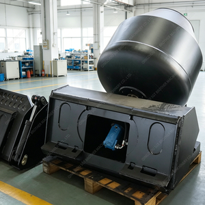Bétonnière hydraulique pour chargeuse compacte, <span class=keywords><strong>godet</strong></span> mélangeur de ciment à fixation rapide - Product Image 3