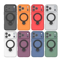 Coque de téléphone magnétique antichoc avec béquille intégrée pour iPhone 17 Pro Max, compatible également avec iPhone 17 et 16 Pro