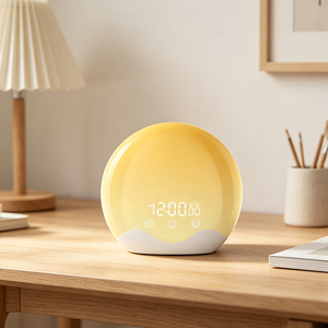 Reloj Despertador LED Ultra Moderno con Función de Simulación de Amanecer, Luz Nocturna Inteligente para Dormitorio, Decoración del Hogar - Product Image 3