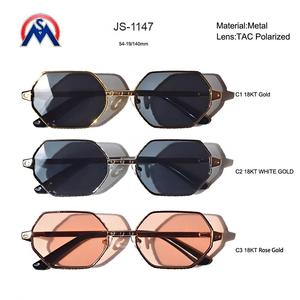 <span class=keywords><strong>Gafas</strong></span> <span class=keywords><strong>de</strong></span> <span class=keywords><strong>sol</strong></span> retro con logotipo personalizado y lentes UV400 TAC polarizadas - Product Image 1