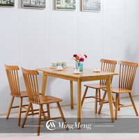 Service de Table à manger en bois Simple, économique, ensemble de 4 chaises