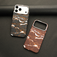 Coque de téléphone magnétique antichoc style professionnel texture fibre de carbone vague océanique pour iPhone 18 17 Pro Max 16 15 14 Pro 13