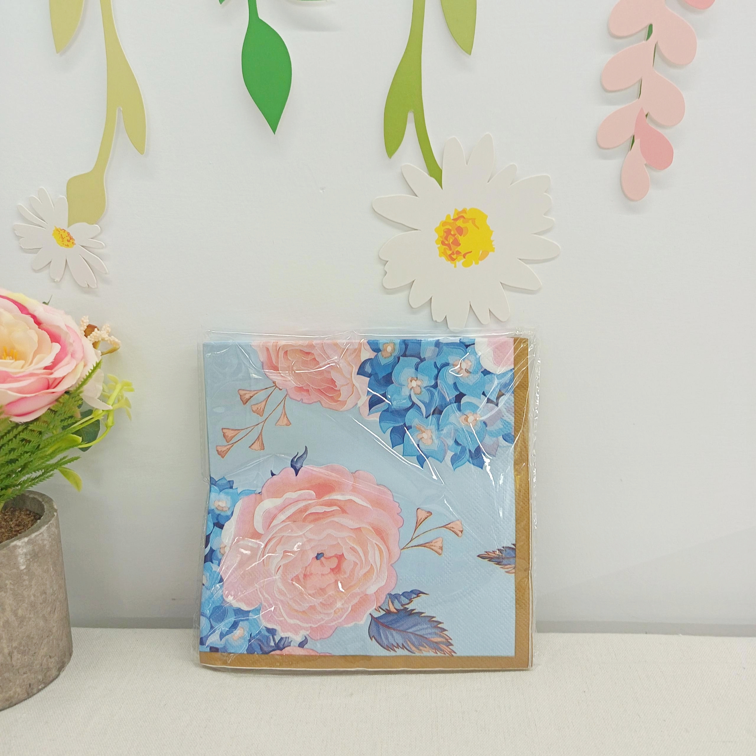 servilleta azul*16uds