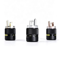 Acrolink OFC – câble d'alimentation audiophile en cuivre pur plaqué or/rhodium, norme américaine, ensemble de connecteurs IEC (mâle et femelle)