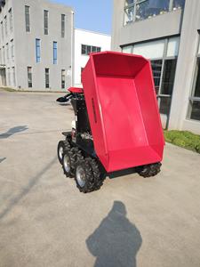 Mini carretilla de 6 ruedas Dumper de autodescarga Gran capacidad de carga de carretilla de rueda eléctrica de motor de gasolina - Product Image 2