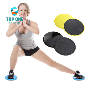 Top One OEM Venta al por mayor Core Sliders ECO ABS Discos deslizantes redondos negros para ejercicios de yoga abdominal y ejercicios deslizantes de fitness - Product Image 1