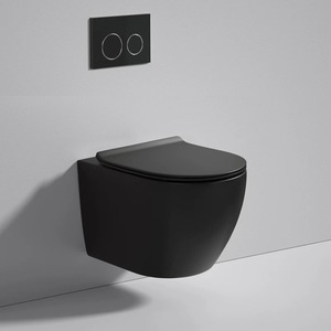 Nuovo <span class=keywords><strong>WC</strong></span> Sospeso Senza Bordo Sottile in Ceramica con Sedile UF Integrato - Product Image 4
