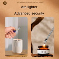 Bougie classique rechargeable briquet USB-C arc cuisine extérieur briquet coupe-vent rechargeable briquet