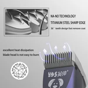 Pet Hair Clipper Comparable A5 Blade 10FC Dog Grooming Hair Clipper LED Display Pet Shaver Heavy Duty Dog Hair Clippers