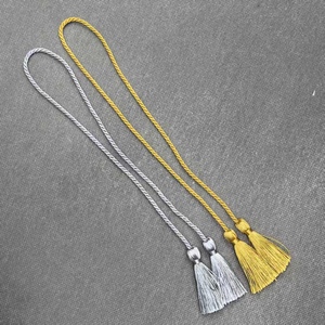 ZSY Pompon double tête en polyester de 5 cm, en gros, pour suspension, cordon de taille, sac, boîte cadeau, cordon décoratif - Product Image 1