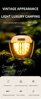 Lampe de travail LED portable pour entrepôt, camping, outils, avec angle de faisceau de 180°, rechargeable USB-C, pour usine