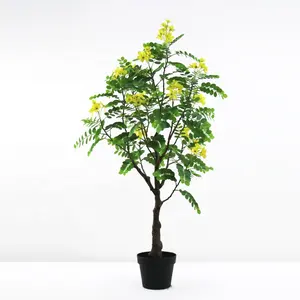 4ft उच्च कृत्रिम बबूल पेड़ कृत्रिम sophora पेड़ घर की सजावट के लिए