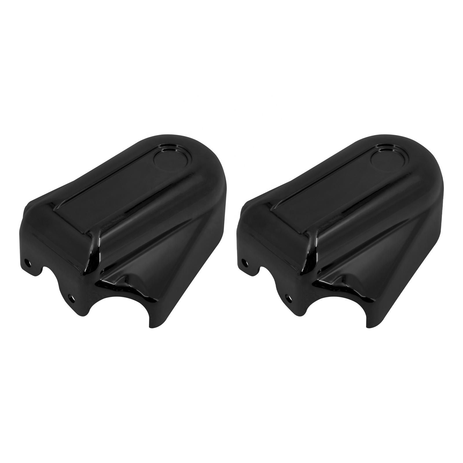 Motorcycle Bar Shield Rear Wheel Axle Cover ABS Chrome/Black