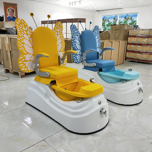 Chaise de bain de pieds électrique pour enfants, motif papillon mignon, pour manucure et relaxation - Fonctionnalité de massage des mains et des pieds - Product Image 3