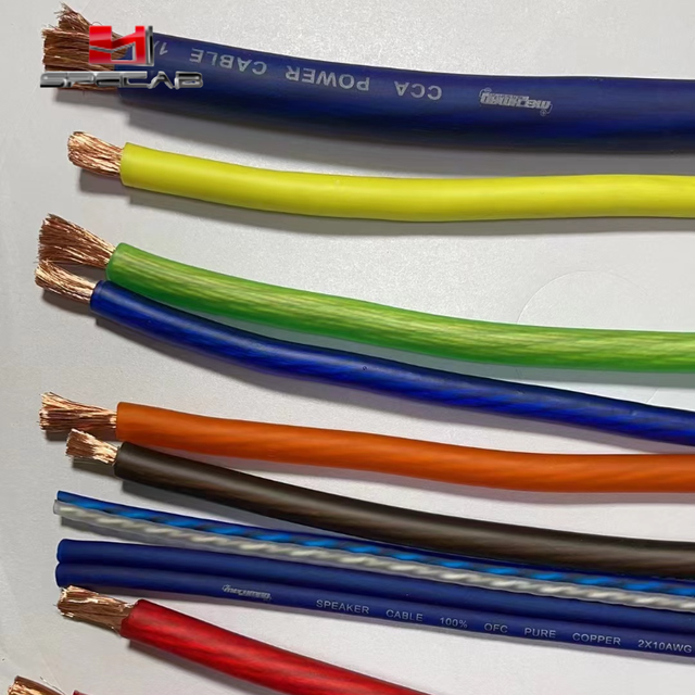 10 12 14 16 18 Gauge Awg OFC Copper Cca Flexible Professional Flat Ribbon Transparent PVC Speaker Cable Wire