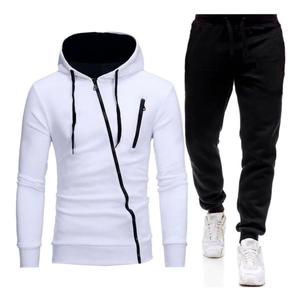 Nouvel ensemble de survêtement 2-en-1 coupe-vent à taille élastique pour homme, idéal pour le sport, le jogging et l'entraînement, 100 % coton respirant - Product Image 1