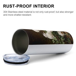 Stainless Steel Tumbler 20oz Vacuum <b>Insulated</b> Custom Floral Design Travel <b>Mug</b> - Product Image 6