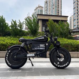 מכירה חמה 200KM טווח ארוך אופניים חשמליים עם צמיגים רחבים רטרו מופד סִגְנוֹן מתלים מלאים אופניים חשמליים למבוגרים - Product Image 1