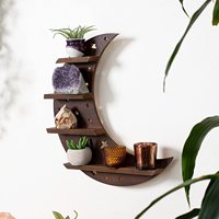 Étagère murale en forme de loup, design créatif, luminaire décoratif d'intérieur, idéal pour un salon, une chambre à coucher ou un présentoir en cristal