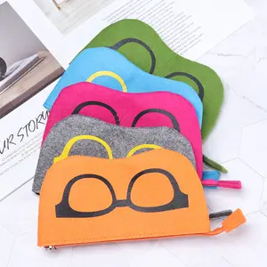 Fashion Colored Case For Glasses Zipper Pouch Sunglasses Case Portable Box Glasses Holder Unisex Eyeglasses Case