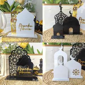 Acrilico 2025 Ramadan Kareem decorazioni da tavola musulmano islamico Eid Mubarak luna decorazioni per feste per Eid & Ramadan - Product Image 2