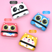 Kit de tampons auto-encreurs flash pour enfants, motifs animaux de dessin animé, en gros