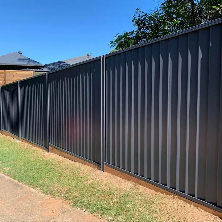 Hot sale easily assembled durable Australian fancy water proof aluminum zinc metal fence zig zag profile Colorbond fence
