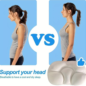 3D Ergonomic डिजाइन प्रीमियम बिस्तर मालिश समारोह तकिया Microbeads कड़ी के लिए एकदम सही कंधों और गर्दन के साथ भरा - Product Image 3