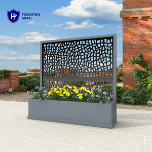 Jardinière décorative en alliage d'aluminium découpée au laser Boîte à fleurs d'extérieur pour le jardin, la maison, la pépinière et le bureau Conception polyvalente pour la plantation - Product Image 5