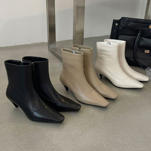 Stivaletti da Donna Cialisa in Vera Pelle di Alta Qualità, Scarpe Autunno Inverno 2025, Moda Elegante, <span class=keywords><strong>Tacco</strong></span> Medio per Uso Quotidiano - Product Image 4