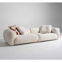 Canapé en molleton chenille flocon de neige de style italien personnalisé, 2-3 places, pour salon, hôtel, ou espace commercial