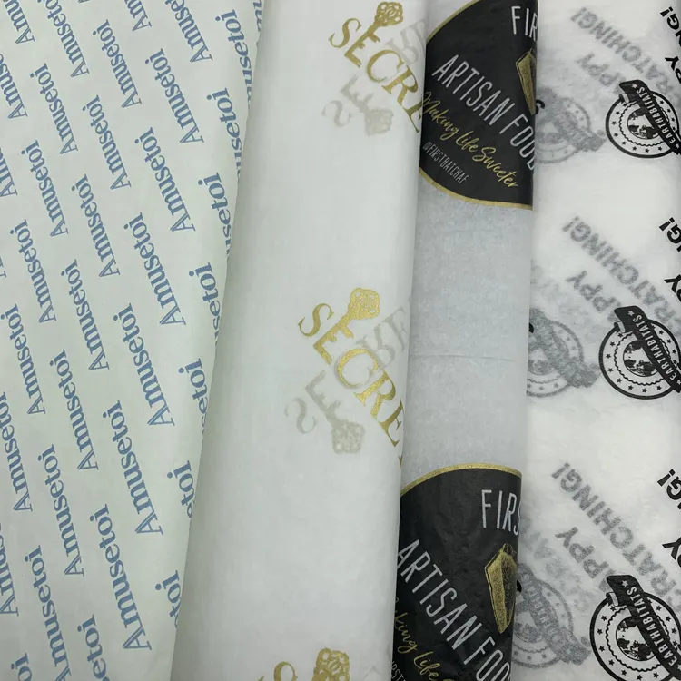 Custom Gedrukt Tissue Inpakpapier Voor Verpakking Kleren Zijde Papier