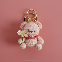 Coloré tricoté décor à la maison belle Mini crochet Amigurumi ours poupées à la main Crochet ours pendentif