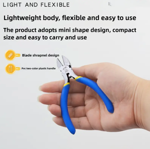 WEIDA WH28635 Mini <span class=keywords><strong>Alicates</strong></span> de Corte Diagonal de 115 mm (4.5 Pulgadas) de Acero con Alto Contenido de Carbono, Mango de Plástico Cómodo y Resistente, para Bricolaje - Product Image 6