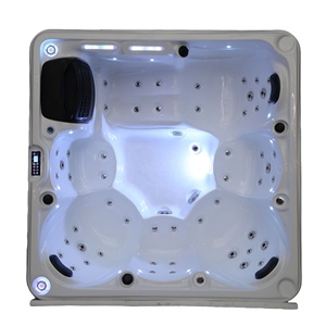 Luxe Hottub Spas Extérieur Piscine <span class=keywords><strong>5</strong></span> <span class=keywords><strong>Personnes</strong></span> Bain À Remous Yacuzzi Baignoire Extérieure Tourbillons En Gros Spa Acrylique Jacuzzier Avec Balboa - Product Image 3